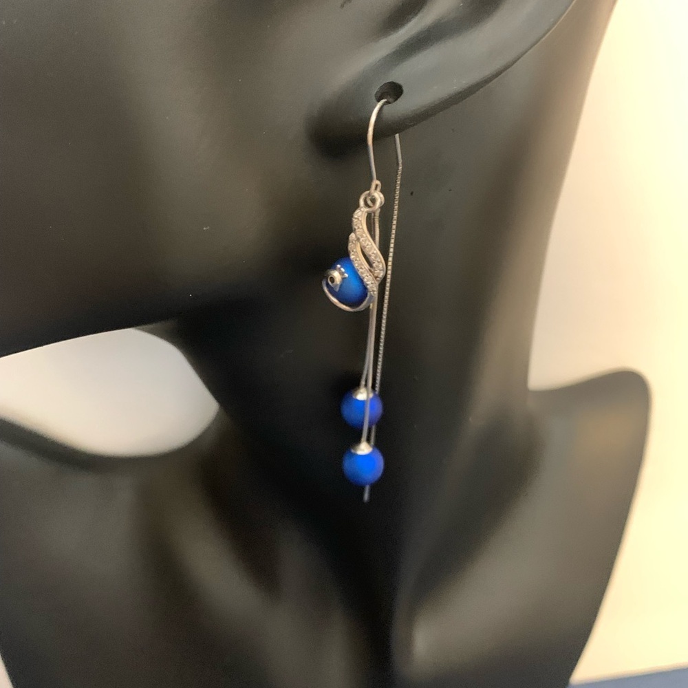 Peacock earrings